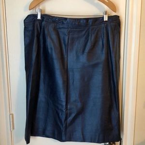Plus Size Navy Leather Suit - Size 3xl. Worn once